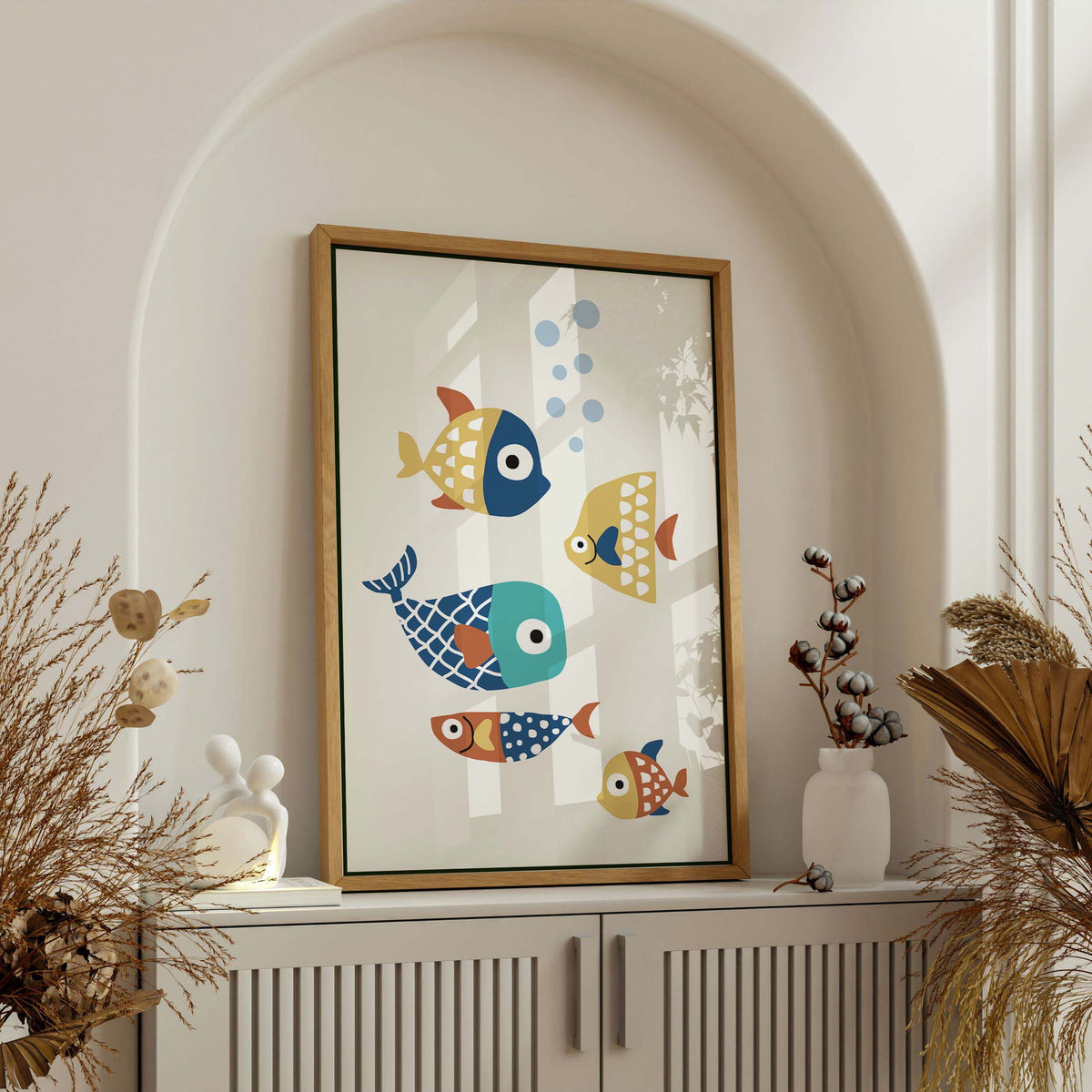 Greystone Curve Fish Canvas Wall Art — gallery image 6