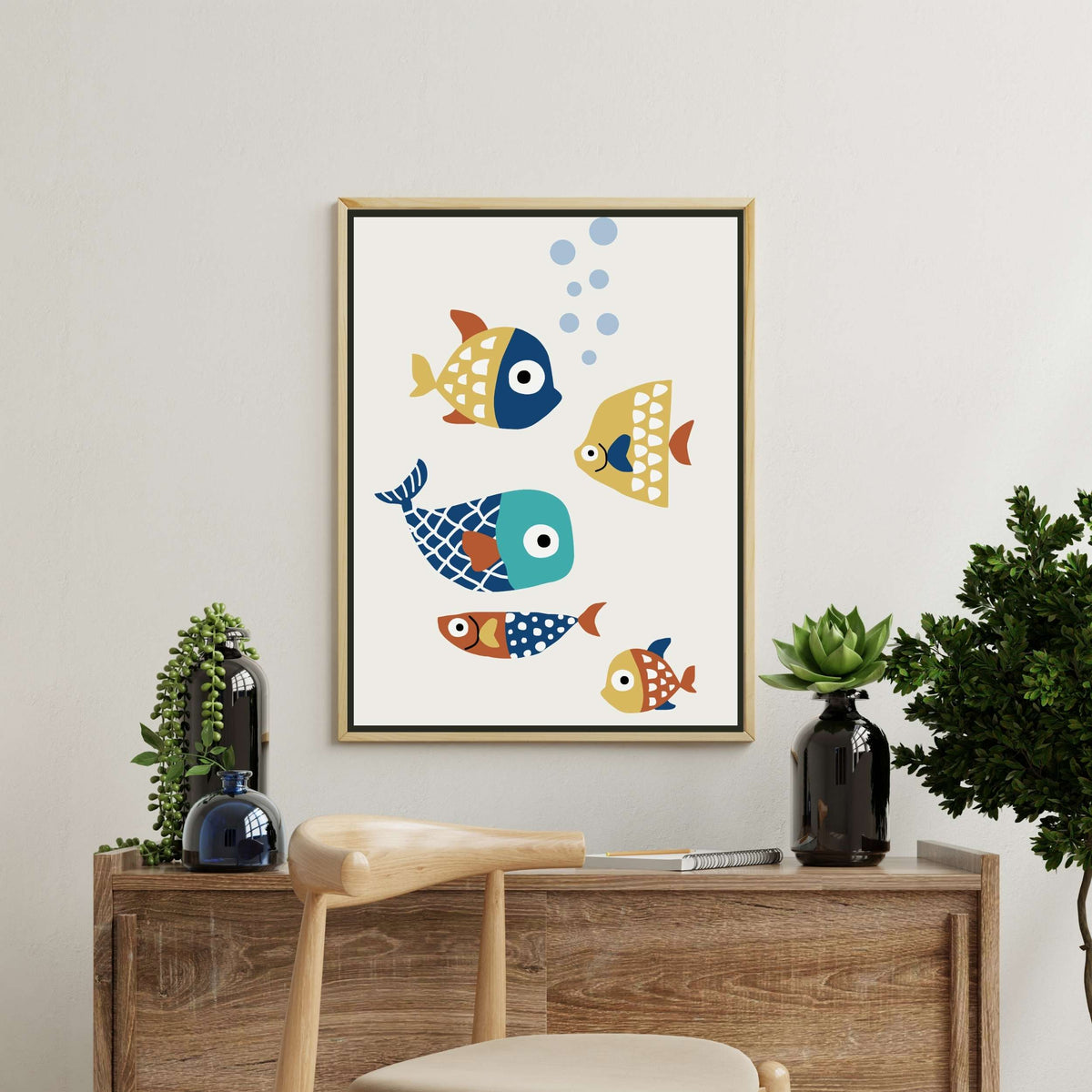 Greystone Curve Fish Canvas Wall Art — gallery image 7