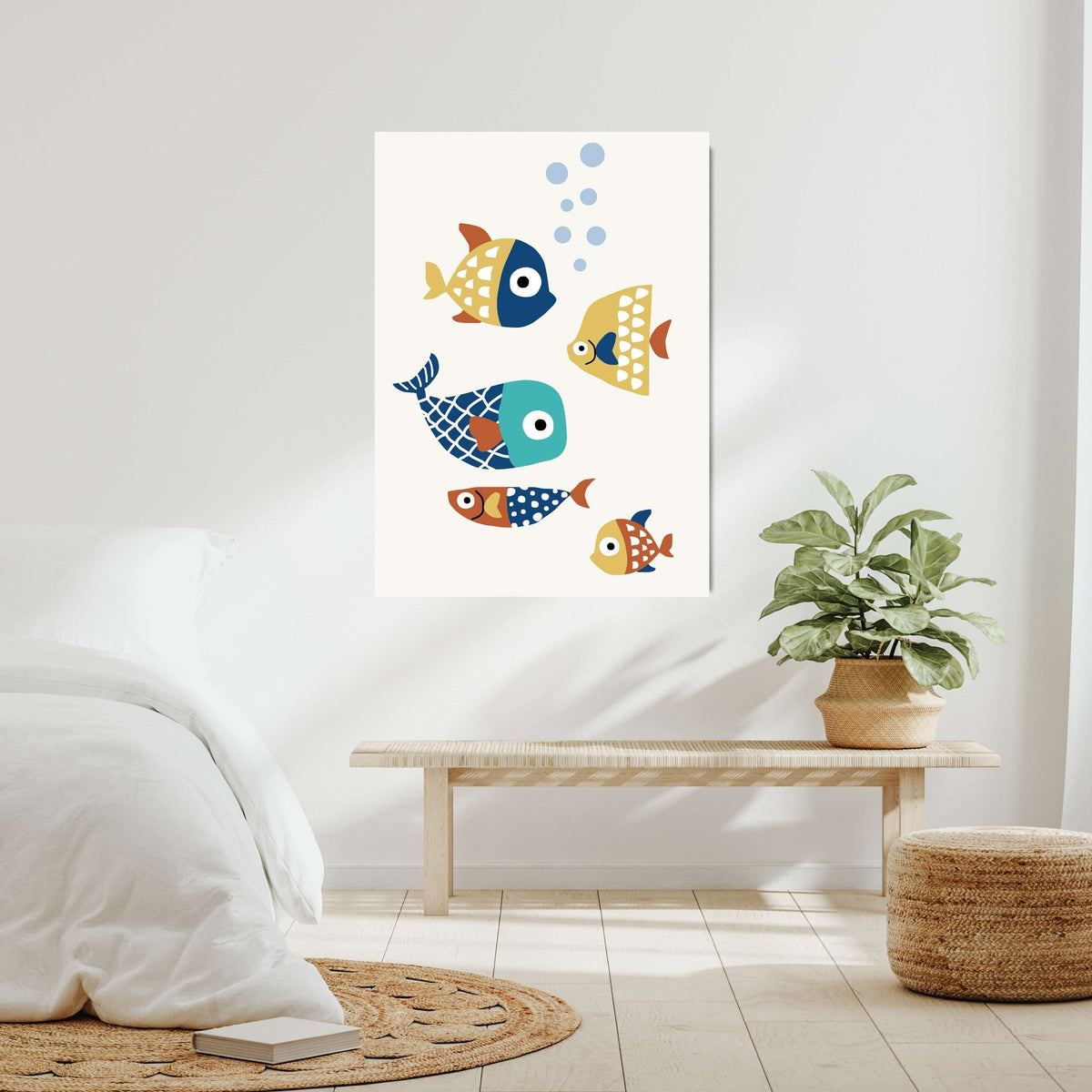 Greystone Curve Fish Canvas Wall Art — gallery image 5