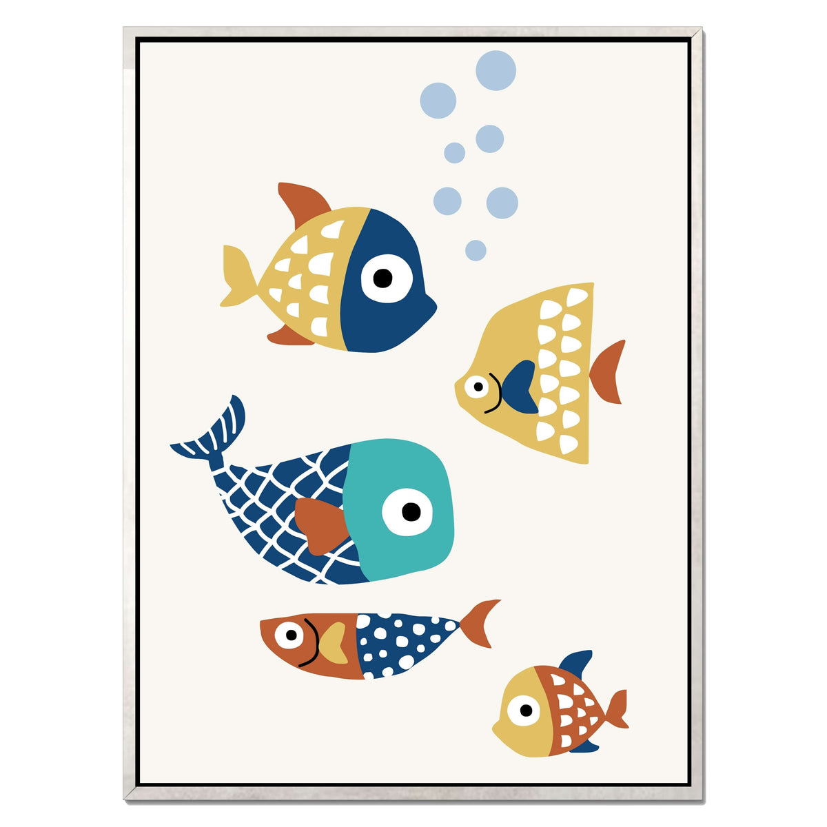 Greystone Curve Fish Canvas Wall Art — gallery image 46