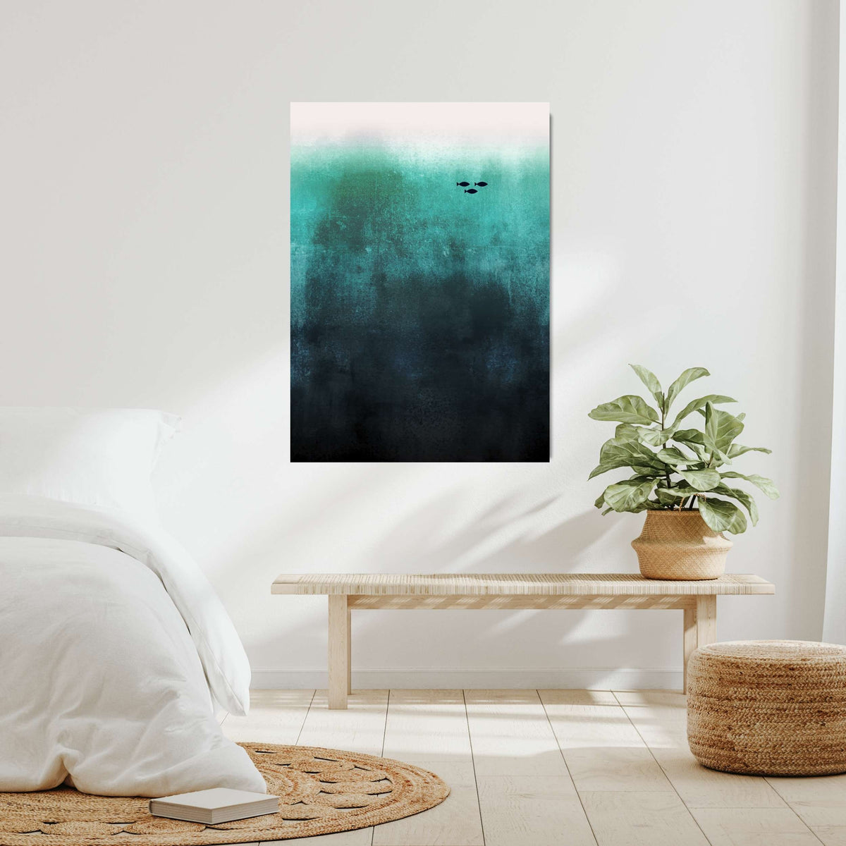 Elmsford Curve Fish Canvas Wall Art — gallery image 9