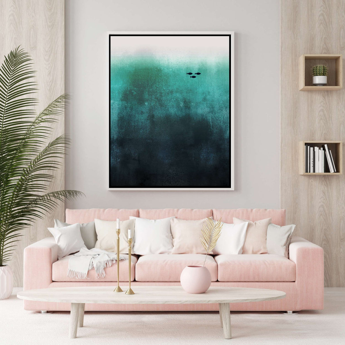 Elmsford Curve Fish Canvas Wall Art — gallery image 8