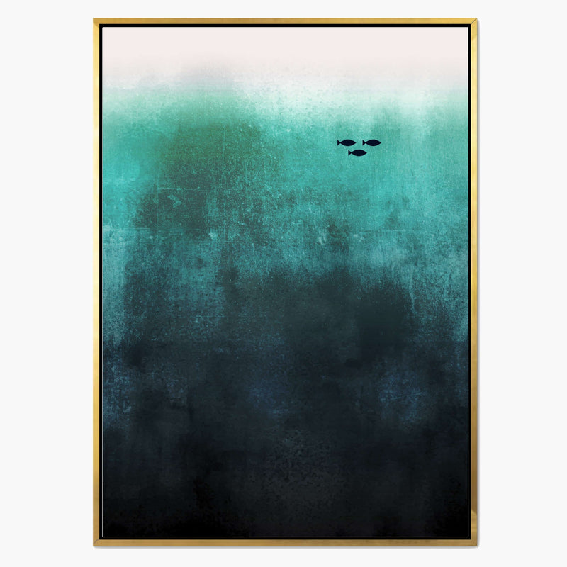 Elmsford Curve Fish Canvas Wall Art — gallery image 1