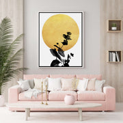 Foxglove Curve Botanical Canvas Wall Art — gallery image 4
