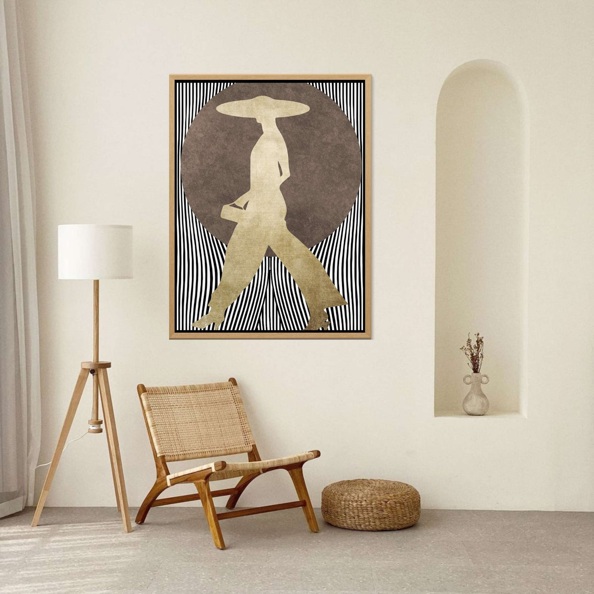 Chestnut Loop Portrait Canvas Wall Art — gallery image 7