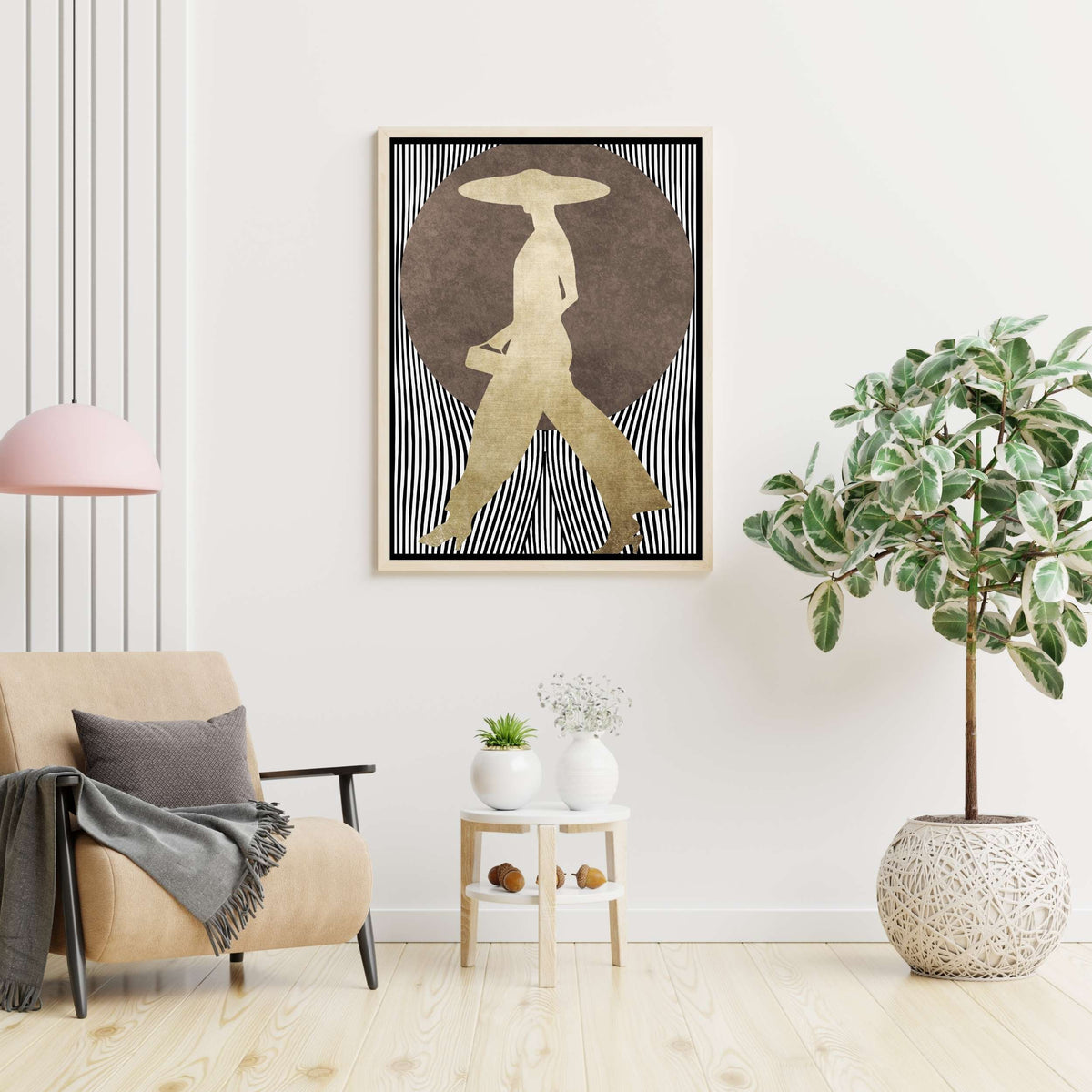 Chestnut Loop Portrait Canvas Wall Art — gallery image 2