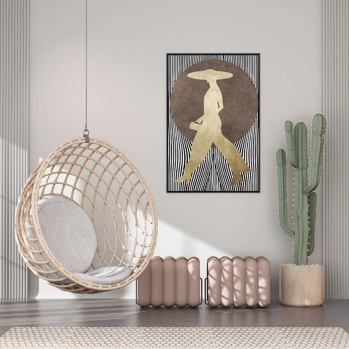 Chestnut Loop Portrait Canvas Wall Art — gallery image 5