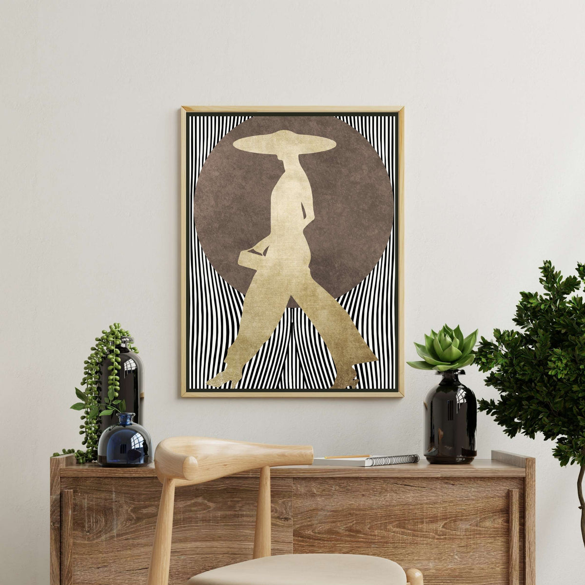 Chestnut Loop Portrait Canvas Wall Art — gallery image 4