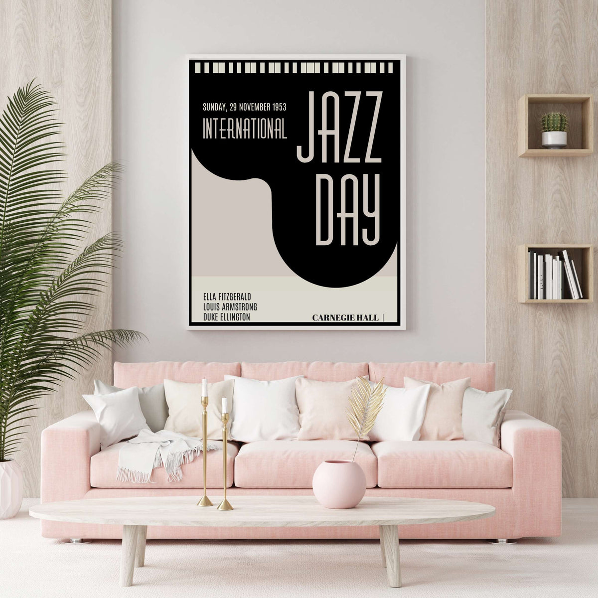 Woodford Curve Jazz Canvas Wall Art — gallery image 2