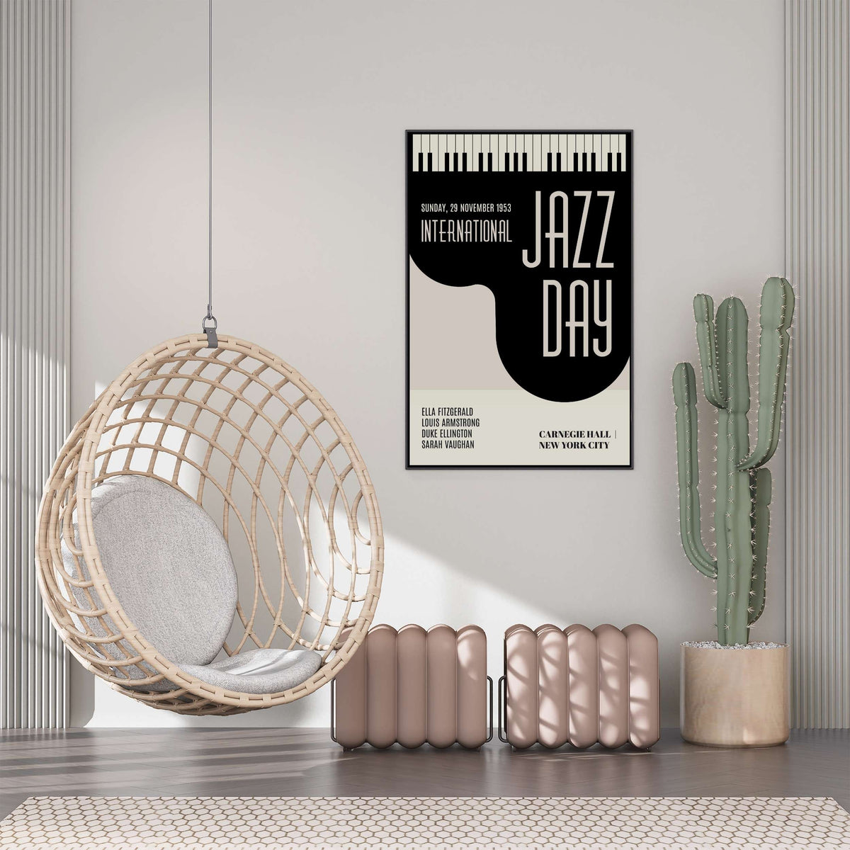 Woodford Curve Jazz Canvas Wall Art — gallery image 5