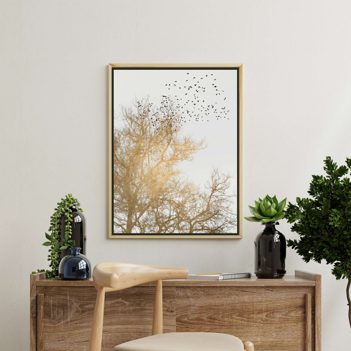 Cedar Axis Bird Canvas Wall Art — gallery image 3
