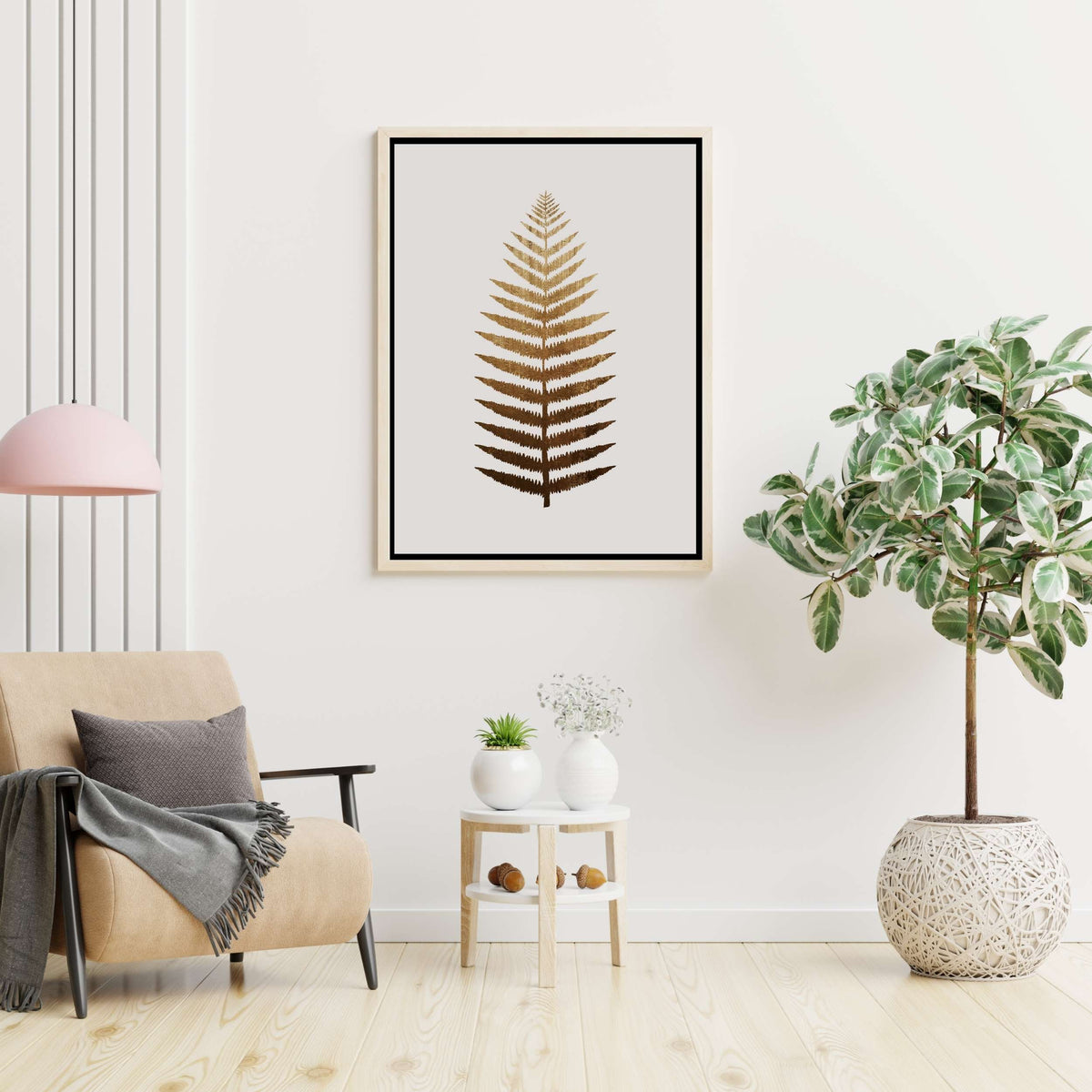 Asterwood Loop Botanical Canvas Wall Art — gallery image 2