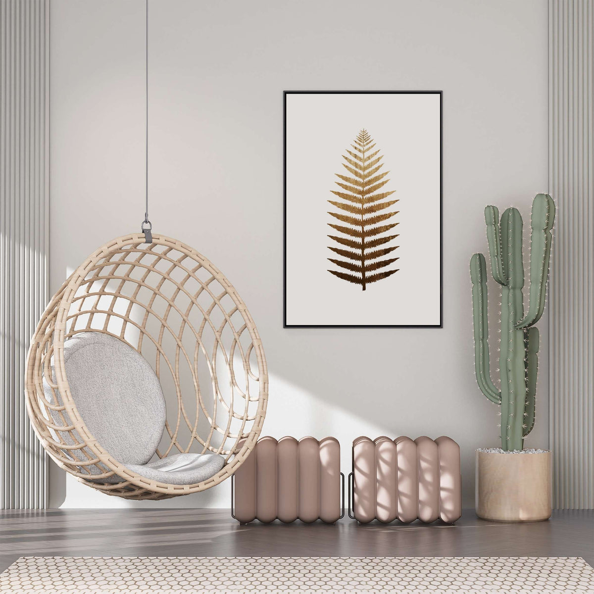 Asterwood Loop Botanical Canvas Wall Art — gallery image 6