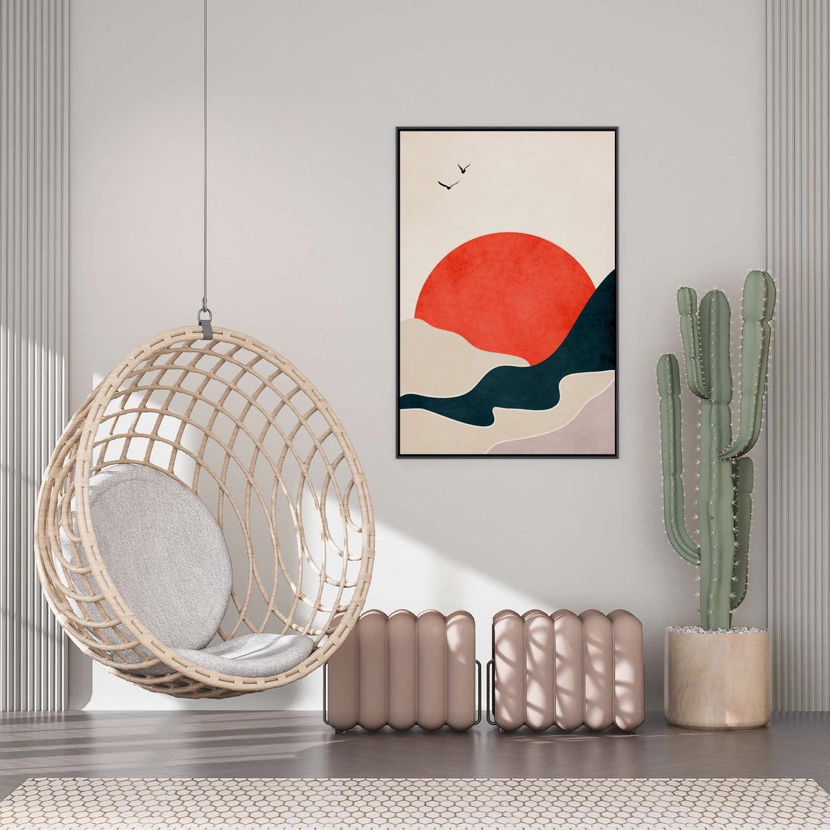 Hazel Axis Bird Canvas Wall Art — gallery image 5