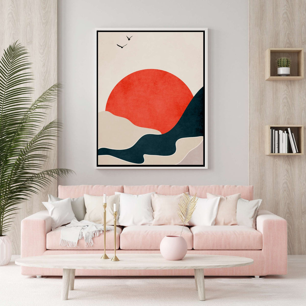 Hazel Axis Bird Canvas Wall Art — gallery image 6