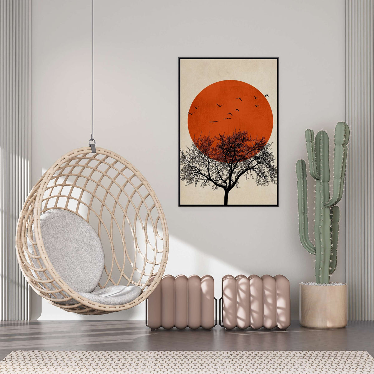 Thistle Axis Bird Canvas Wall Art — gallery image 8