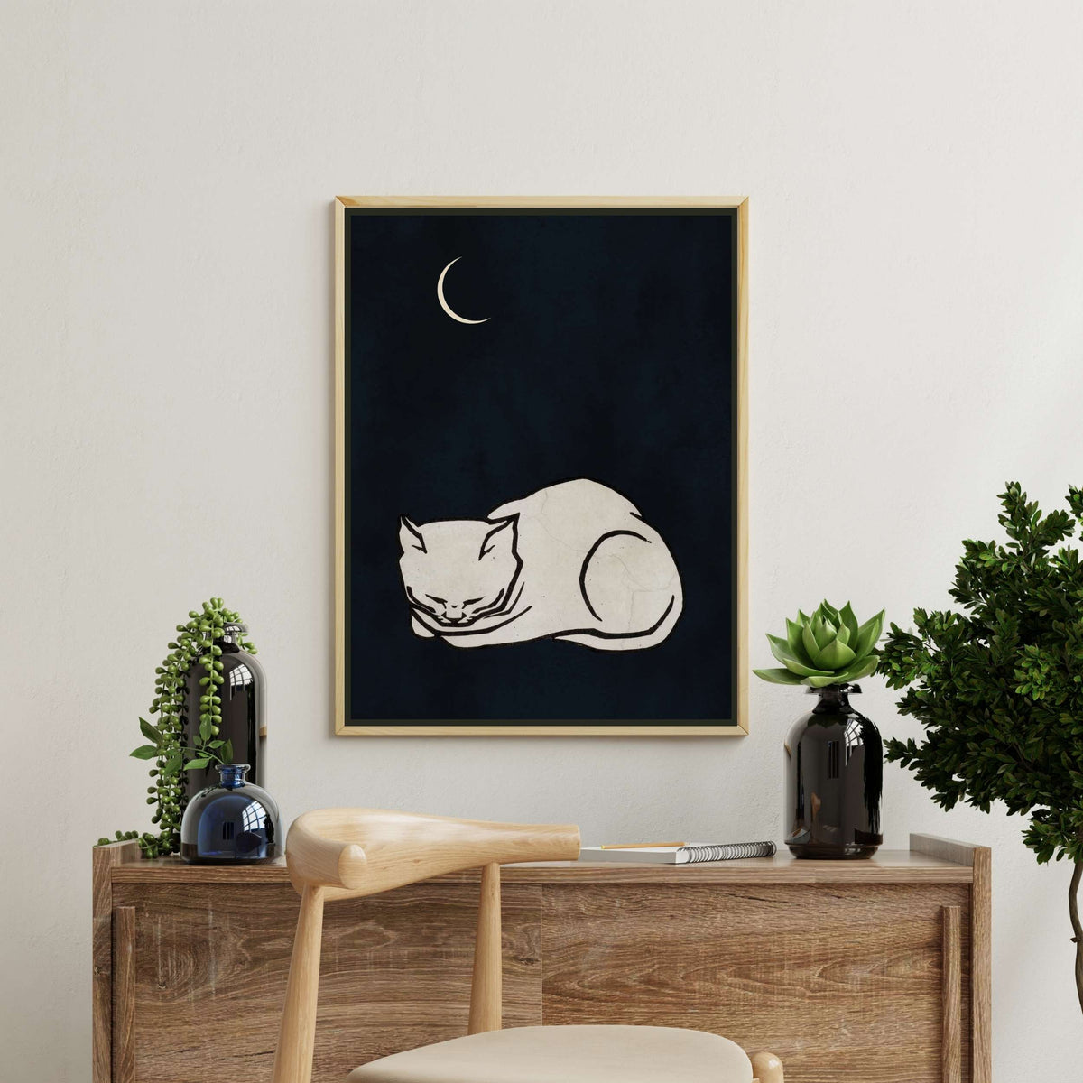 Elmwood Loop Cat Canvas Wall Art — gallery image 7