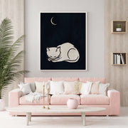 Elmwood Loop Cat Canvas Wall Art — gallery image 4