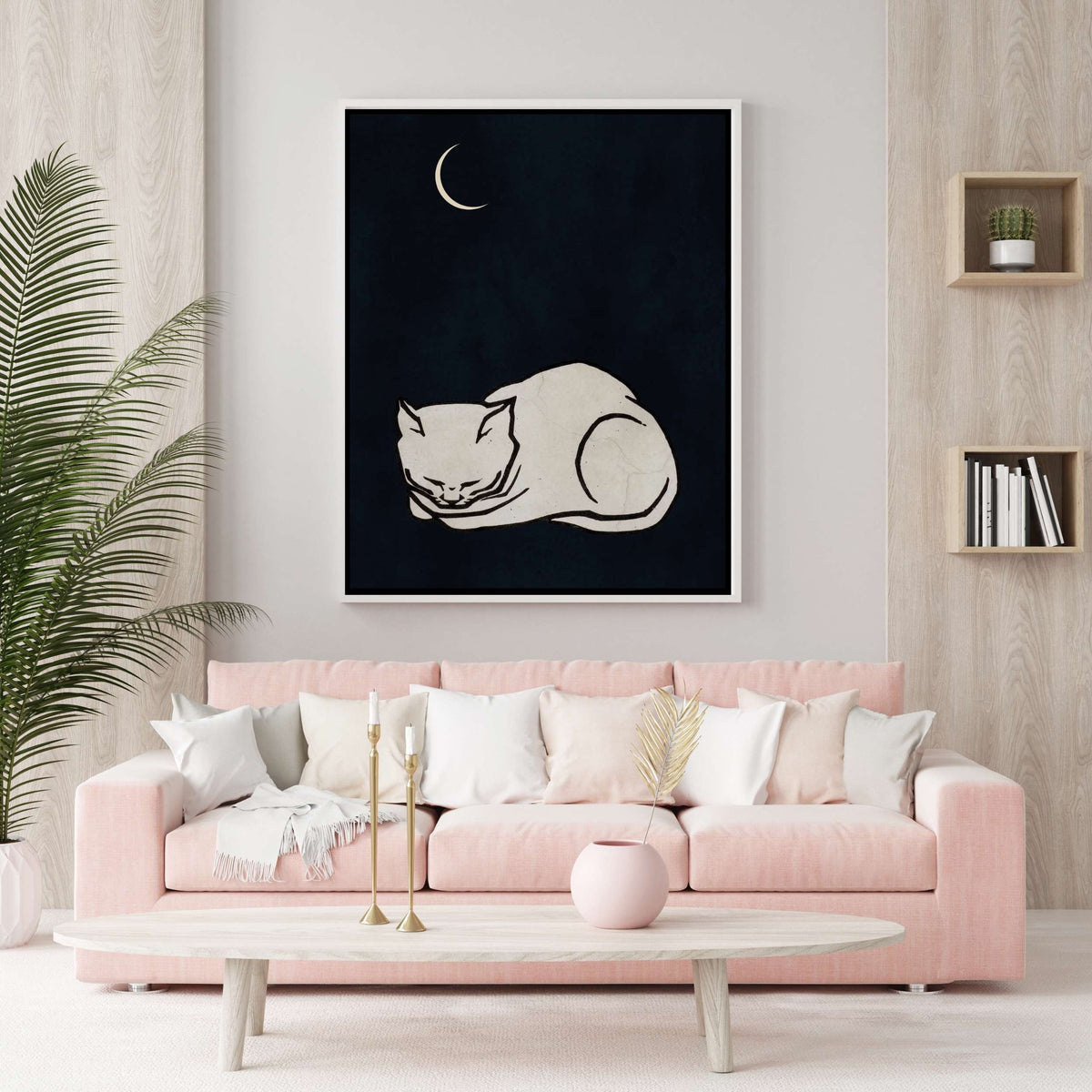 Elmwood Loop Cat Canvas Wall Art — gallery image 4