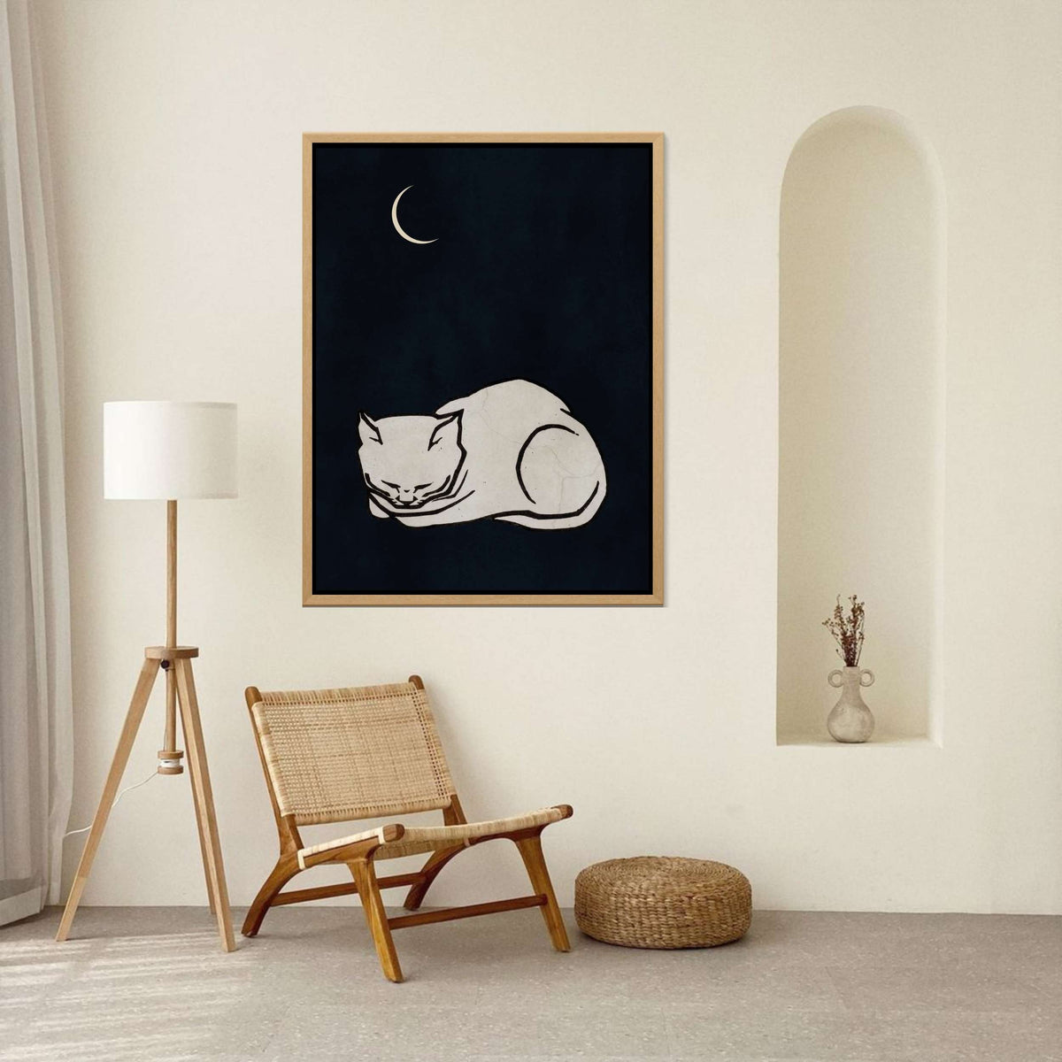 Elmwood Loop Cat Canvas Wall Art — gallery image 9