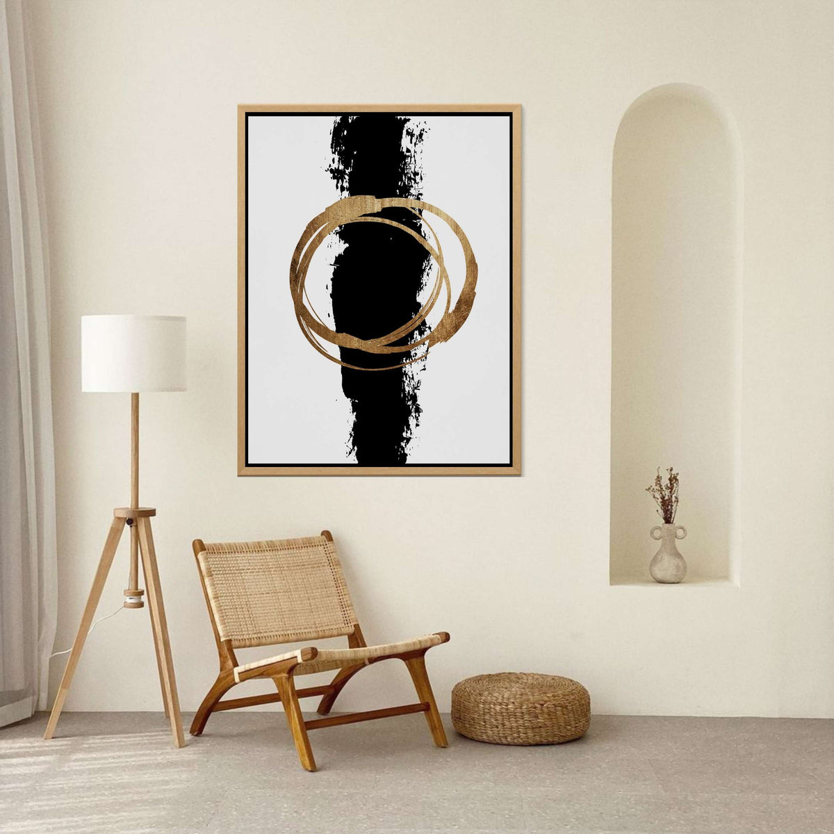 Waverley Axis Geometric Canvas Wall Art — gallery image 2