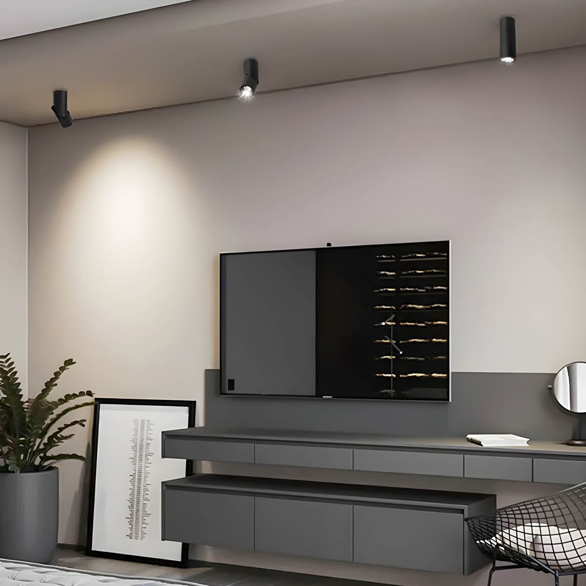 Beechwood Loop Aluminum Ceiling Light — gallery image 5