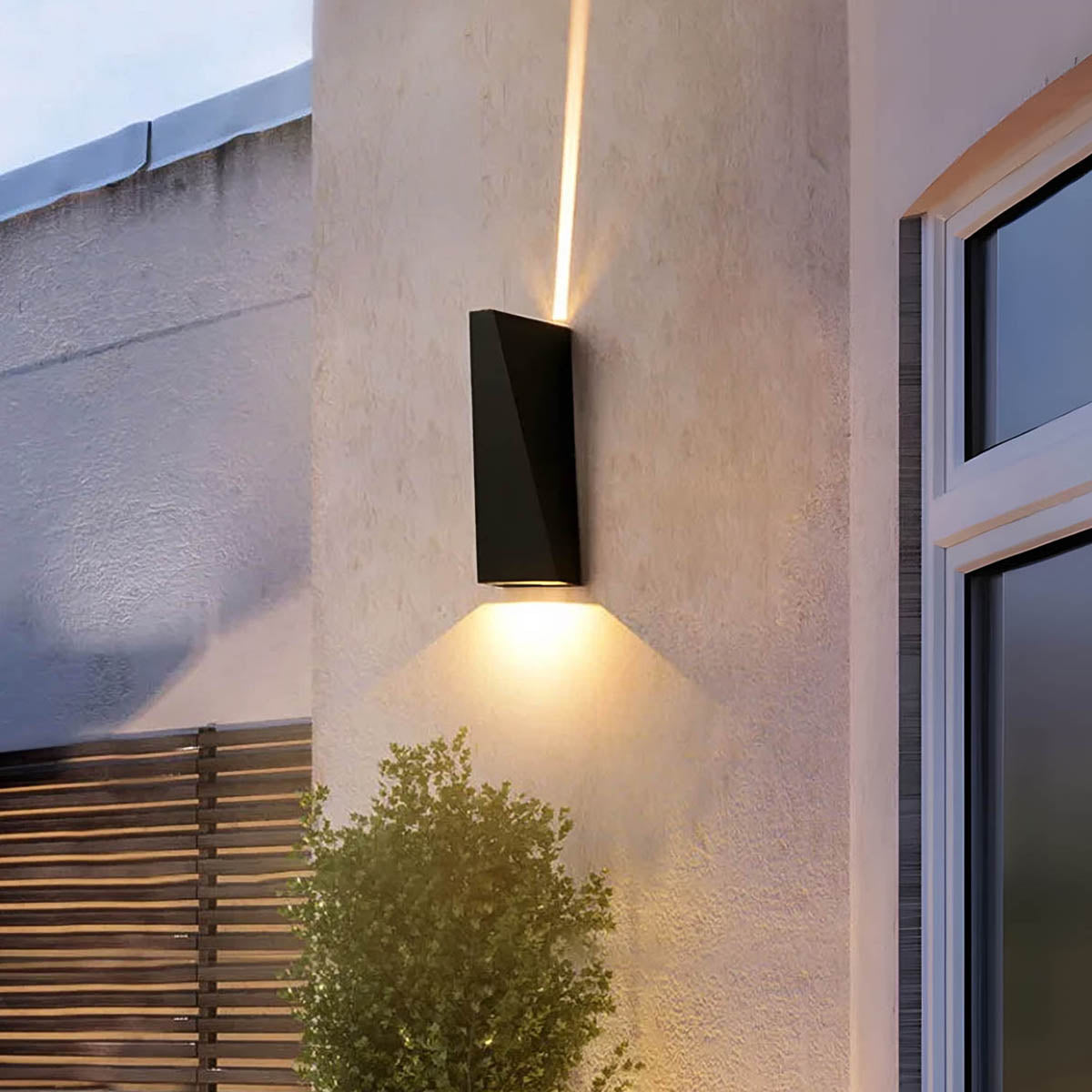 Laurelwood Loop Glass Lantern Wall Sconce — gallery image 3