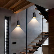 Laurelwood Loop Glass Lantern Wall Sconce — gallery image 7