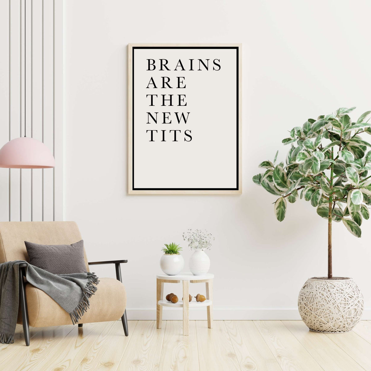 Elmwood Axis Typography Canvas Wall Art — gallery image 6