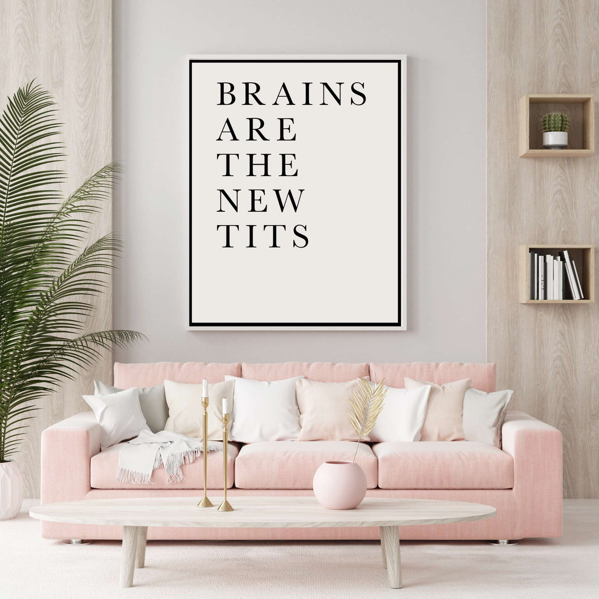 Elmwood Axis Typography Canvas Wall Art — gallery image 8