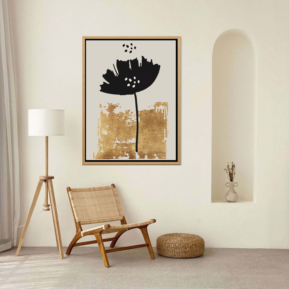 Bayberry Axis Poppy Canvas Wall Art — gallery image 6