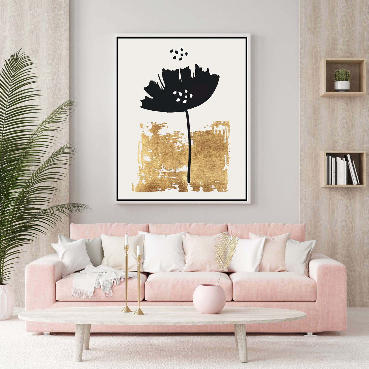 Bayberry Axis Poppy Canvas Wall Art — gallery image 3
