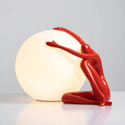 Brookfield Loop Resin Globe Table & Floor Lamp — gallery image 2