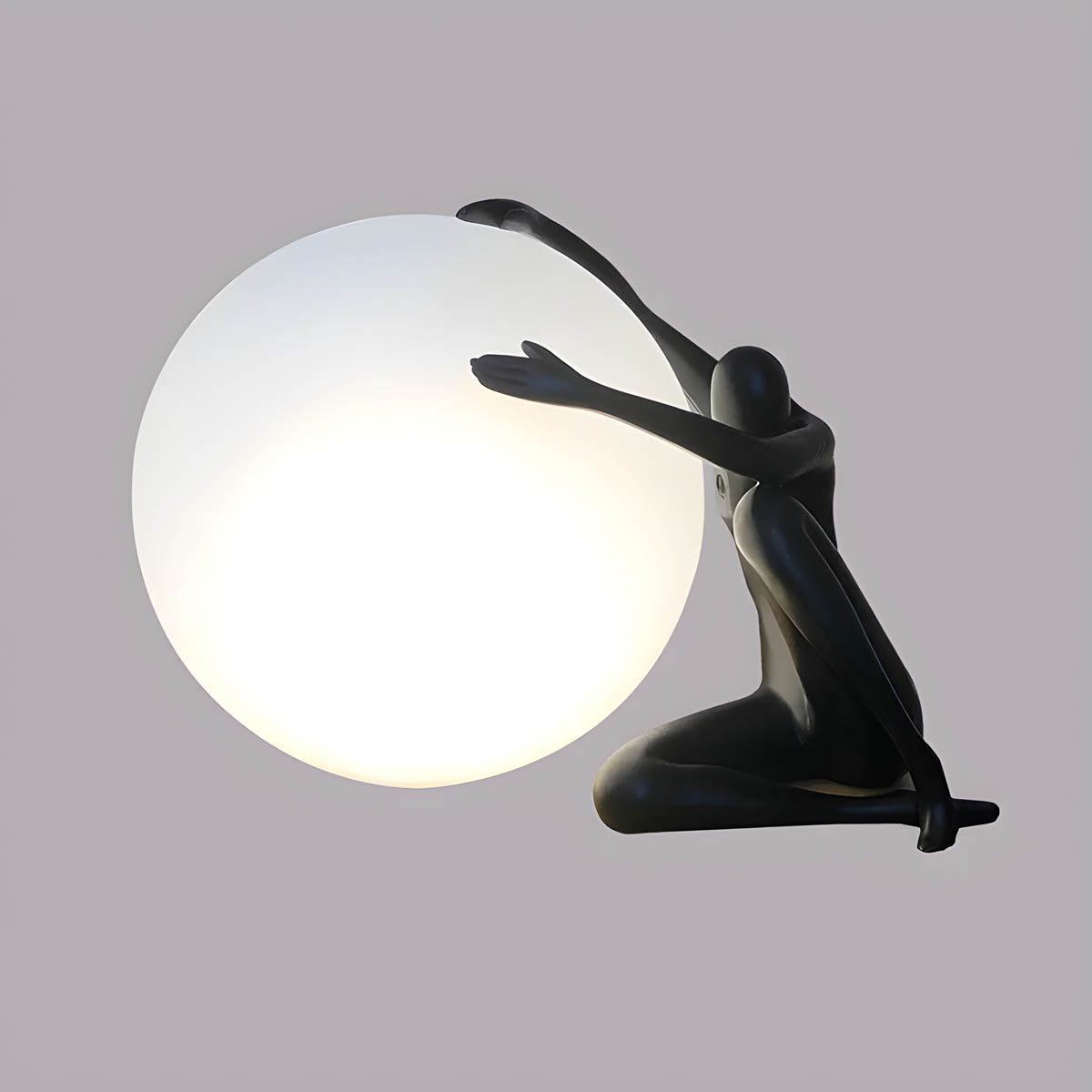 Brookfield Loop Resin Globe Table & Floor Lamp — gallery image 15