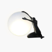 Brookfield Loop Resin Globe Table & Floor Lamp — gallery image 1