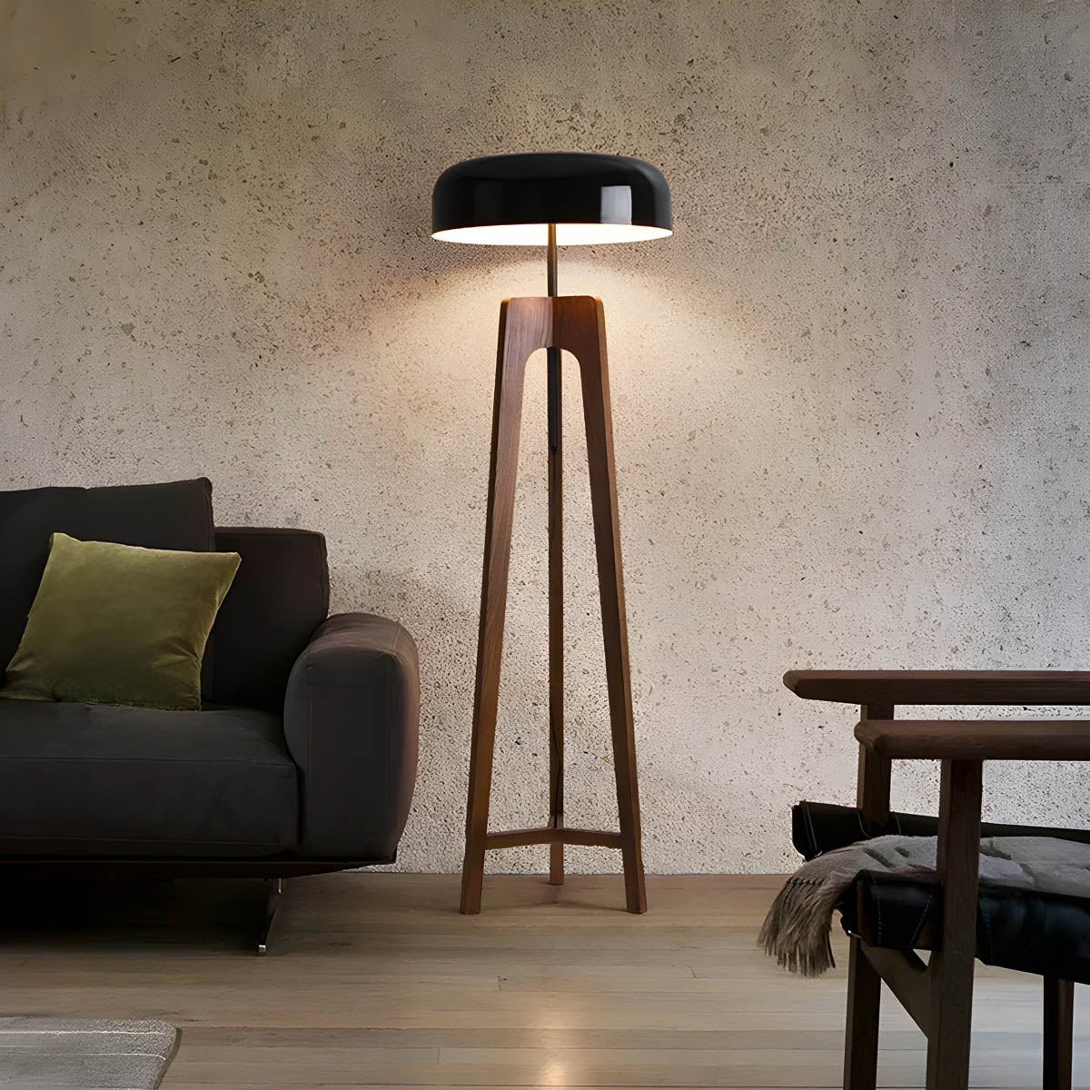 Wildwood Loop Wood Dome Table & Floor Lamp — gallery image 2