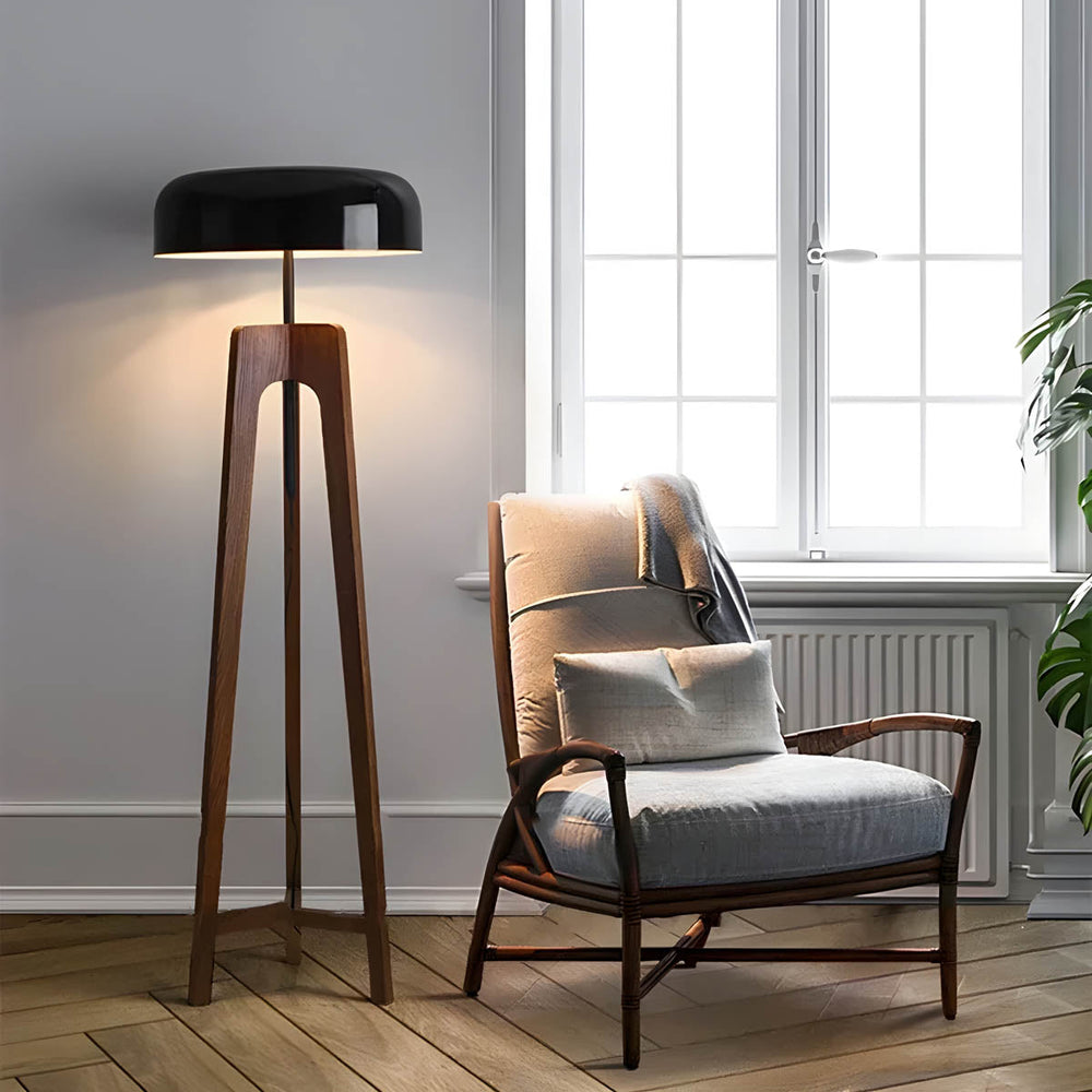 Wildwood Loop Wood Dome Table & Floor Lamp — gallery image 4