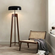 Wildwood Loop Wood Dome Table & Floor Lamp — gallery image 5