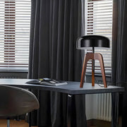 Wildwood Loop Wood Dome Table & Floor Lamp — gallery image 7