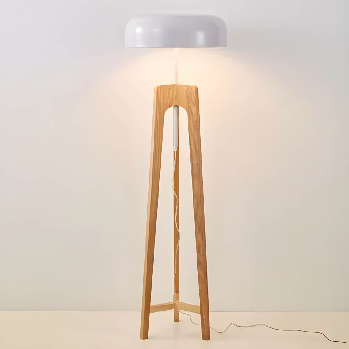 Wildwood Loop Wood Dome Table & Floor Lamp — gallery image 9