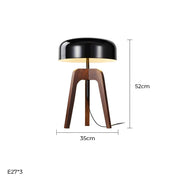 Wildwood Loop Wood Dome Table & Floor Lamp — gallery image 12