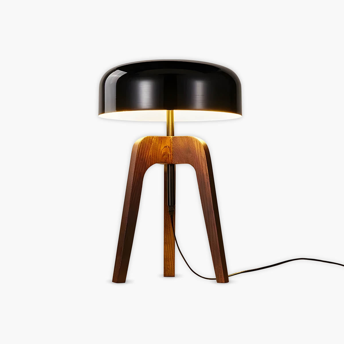 Wildwood Loop Wood Dome Table & Floor Lamp — gallery image 1