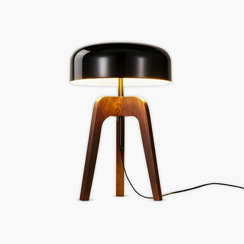 Wildwood Loop Wood Dome Table & Floor Lamp — gallery image 1