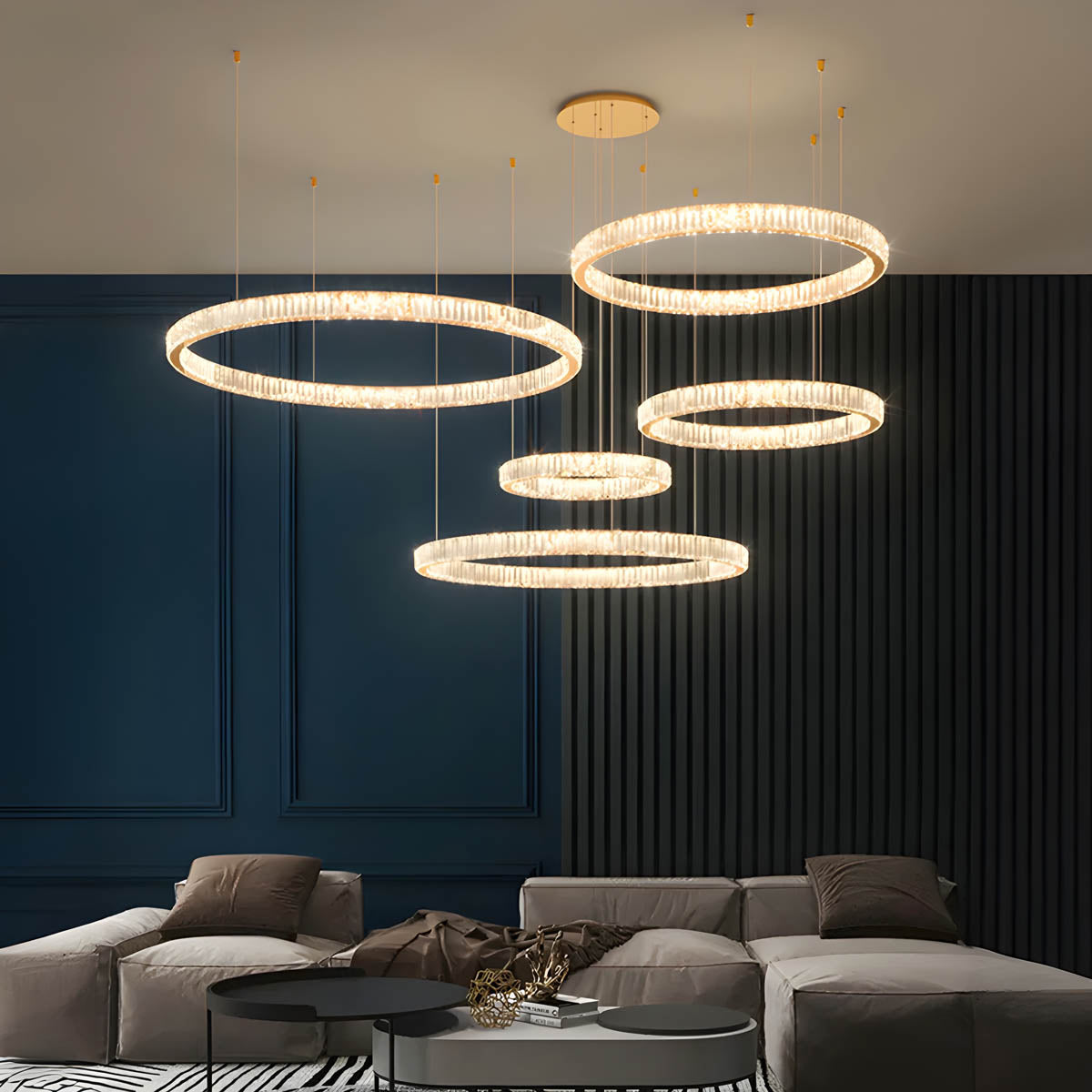 
Briarley Loop Crystal Ring Chandelier — photo 4