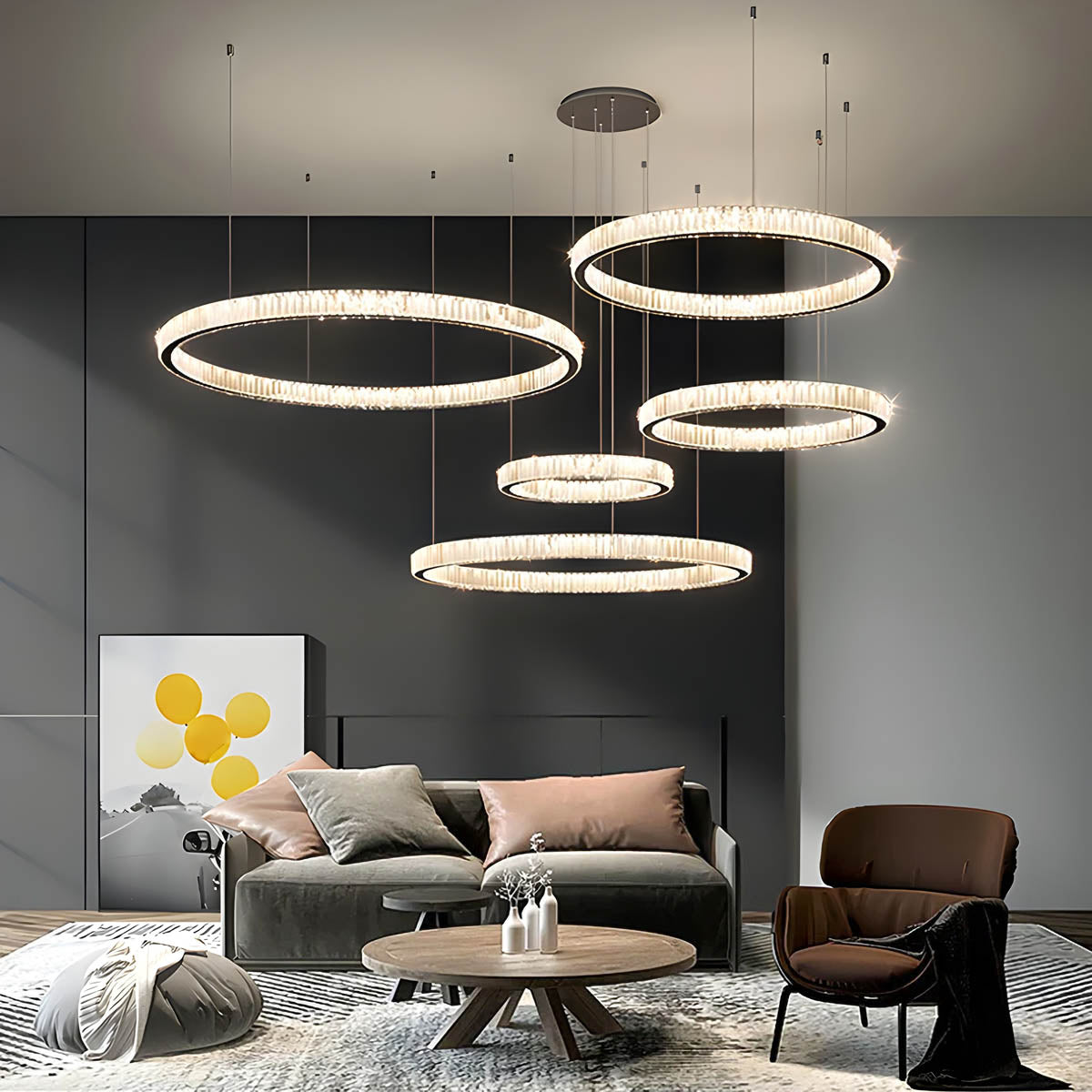 
Briarley Loop Crystal Ring Chandelier — photo 7