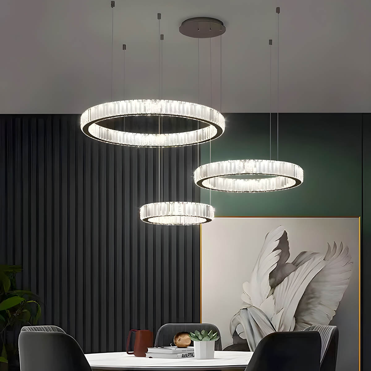 
Briarley Loop Crystal Ring Chandelier — photo 3