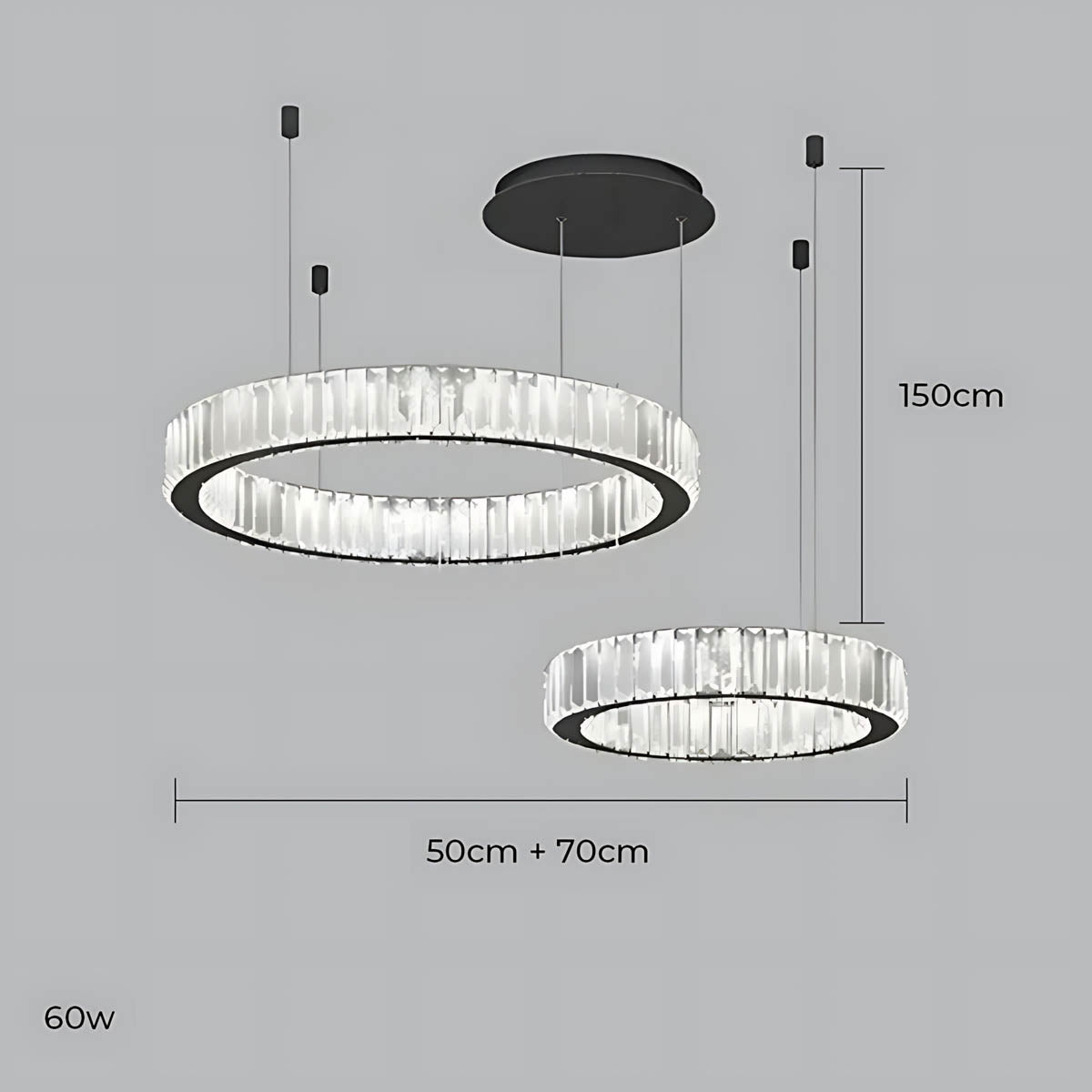 
Briarley Loop Crystal Ring Chandelier — photo 14