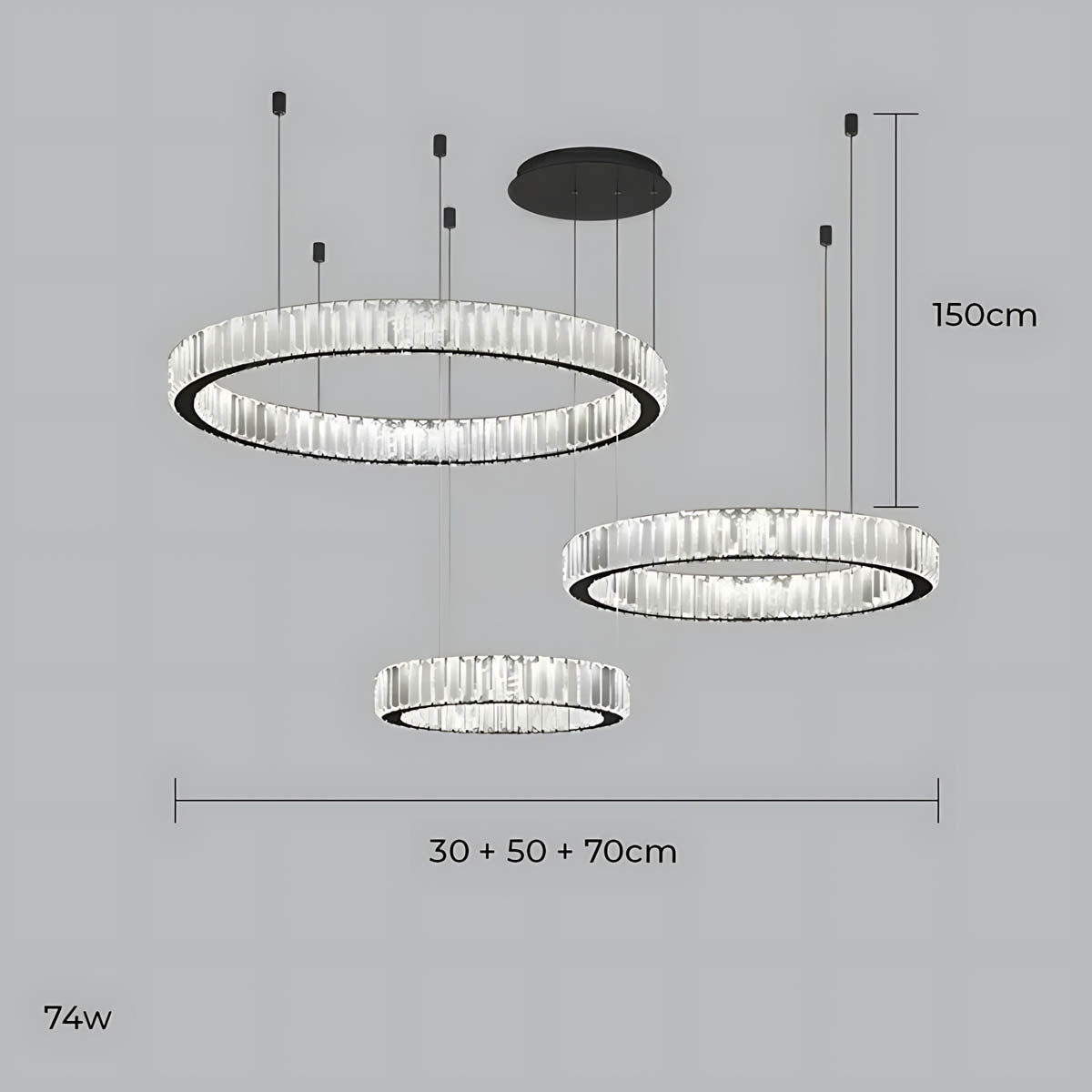 
Briarley Loop Crystal Ring Chandelier — photo 16
