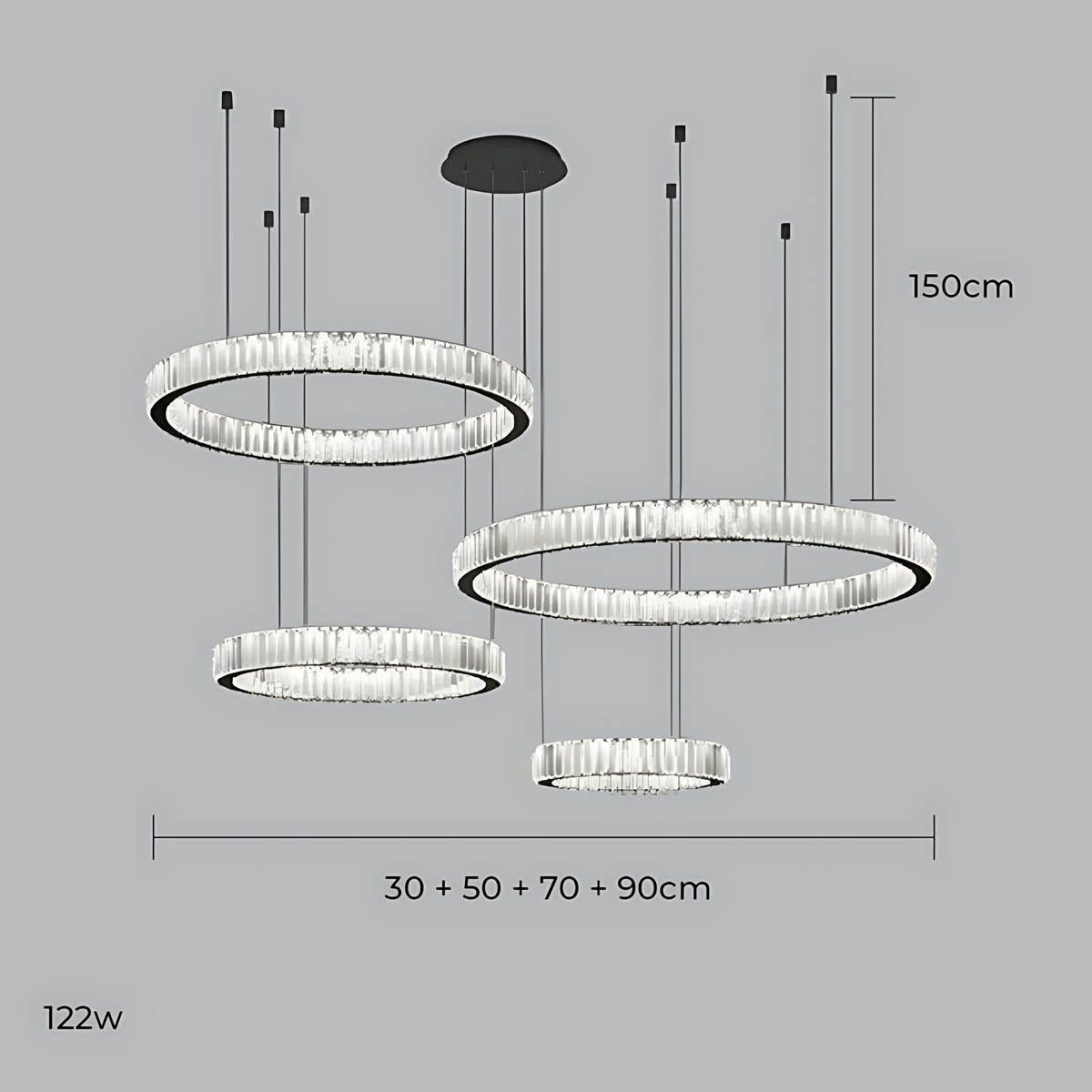 
Briarley Loop Crystal Ring Chandelier — photo 20
