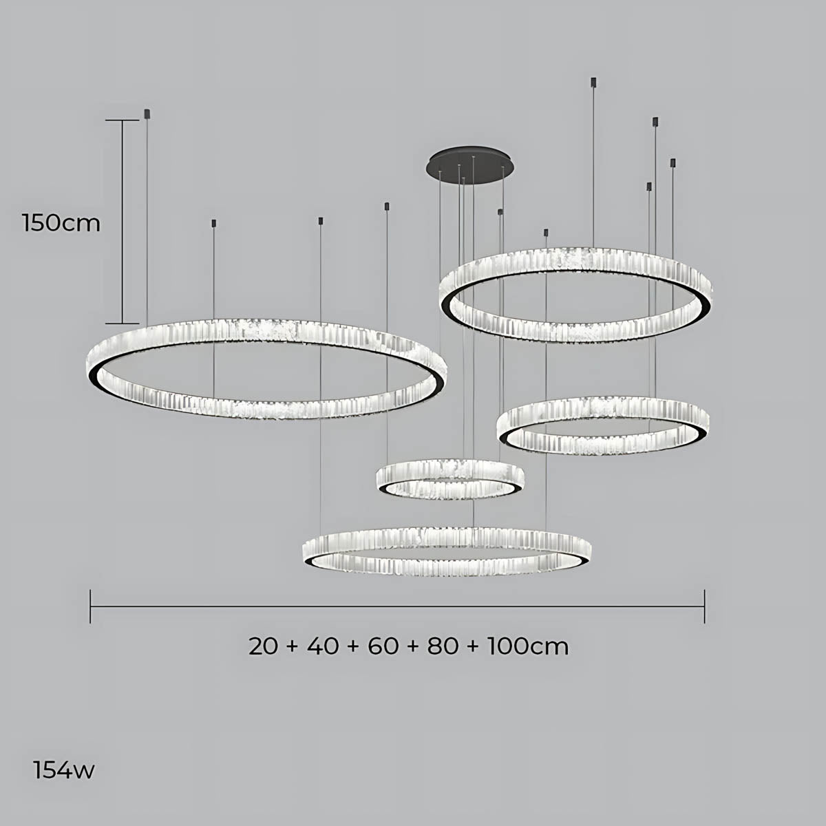 
Briarley Loop Crystal Ring Chandelier — photo 22